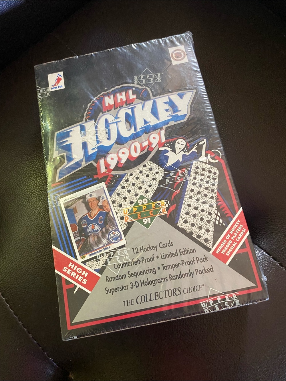 NHL Hockey 1990-91 Collector Card Box - Black